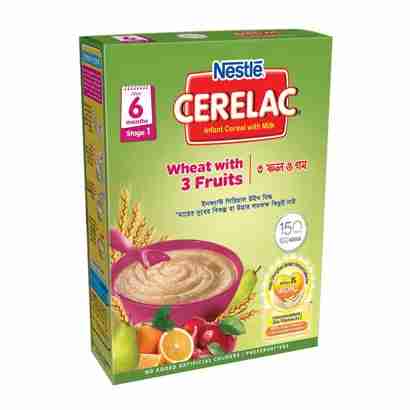 Nestlé Cerelac 1 Wheat With 3 Fruits (6 months +) BIB